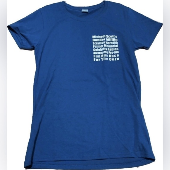 The Office Charity Run Blue Tee (Sz S) - Picture 1 of 6